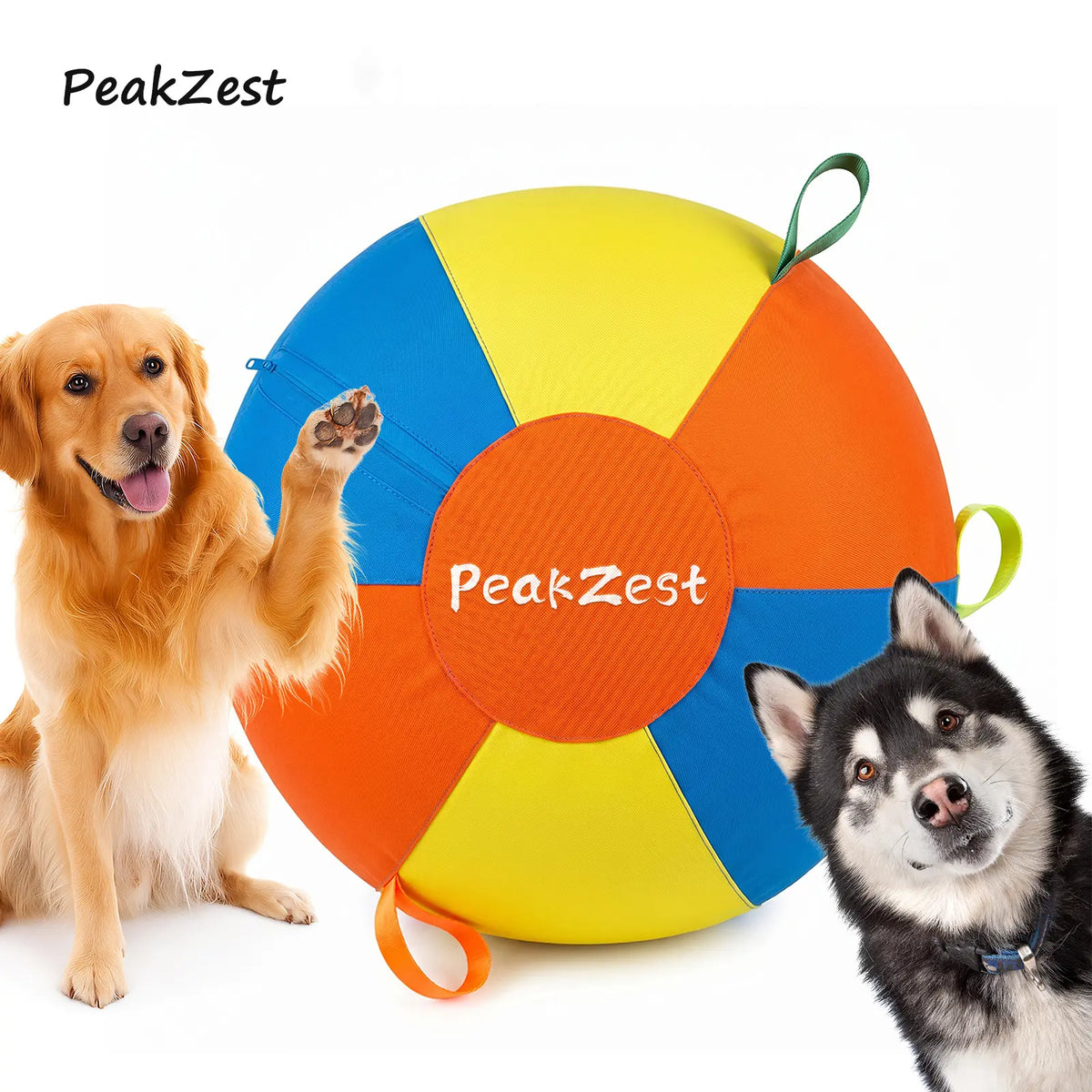 Professional Interactive Herding Ball for Dogs - Durable Inflatable Dog Ball Set with Protective Cover and Pump - Ideal Outdoor Exercise Toy Gift