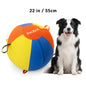 Professional Interactive Herding Ball for Dogs - Durable Inflatable Dog Ball Set with Protective Cover and Pump - Ideal Outdoor Exercise Toy Gift