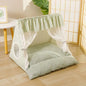 Cozy Cat Tent Bed for Small Medium Cats Dogs Washable Semi Enclosed Pet House Cute Plush Cave for Summer Fall Winter Spring